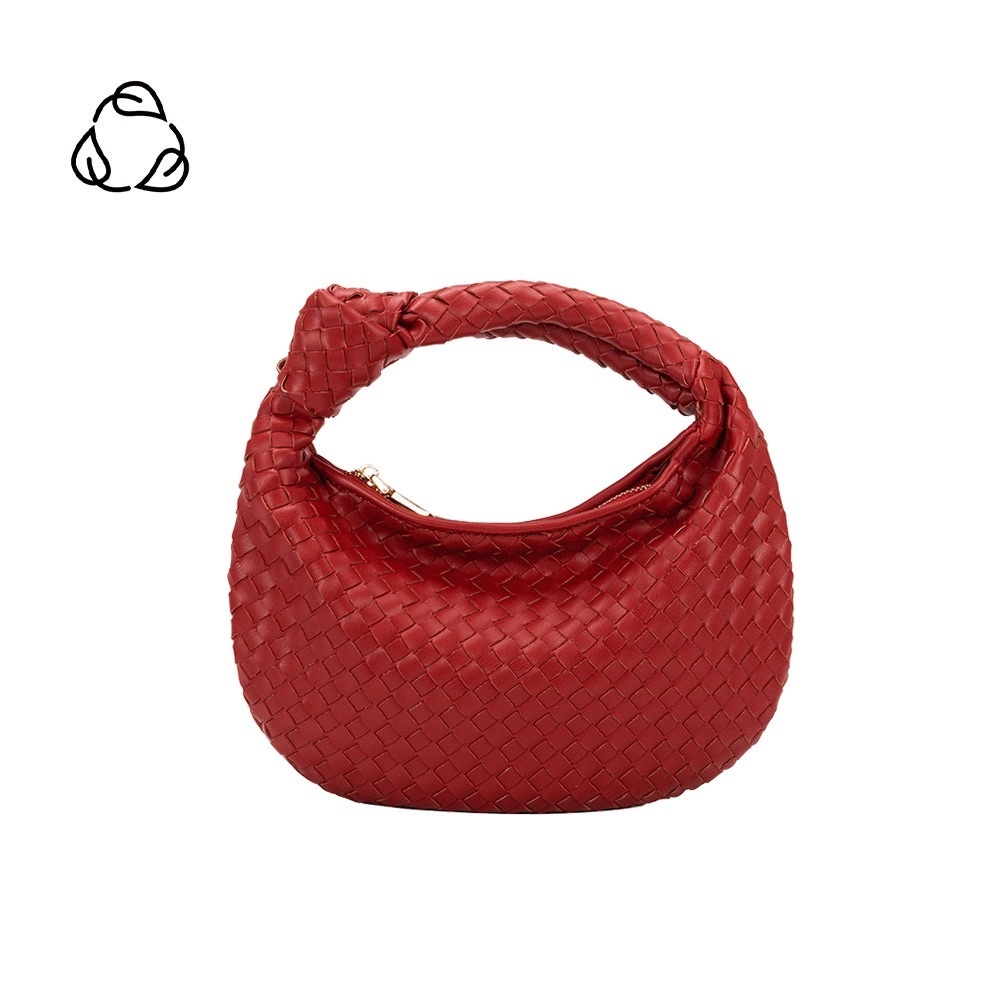 Melie Bianco Red Woven Bag
